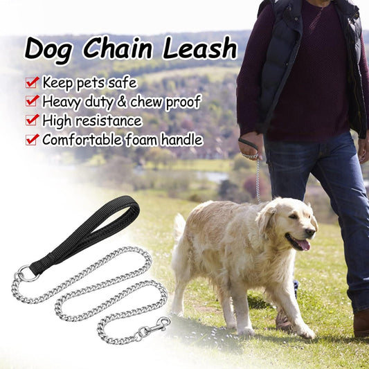 Chew-Proof Chain Leash – Strong, Durable, and Comfortable