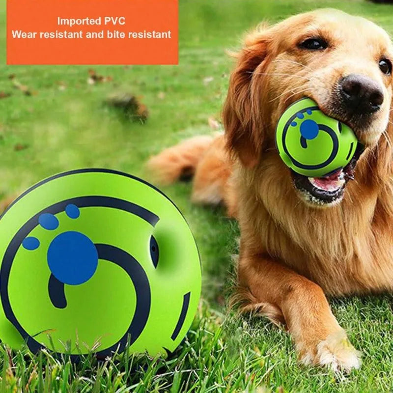 Interactive Dog Toy, Fun Giggle Sounds When Rolled or Shaken Rolling Pet Balls to Grind Teeth and Relieve Boredom - My Store