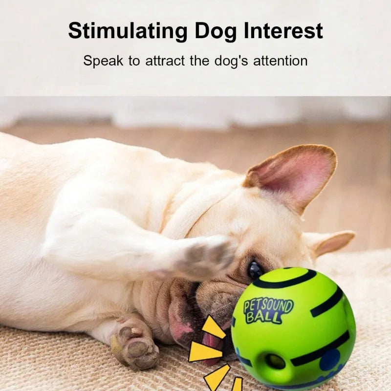 Interactive Dog Toy, Fun Giggle Sounds When Rolled or Shaken Rolling Pet Balls to Grind Teeth and Relieve Boredom - My Store