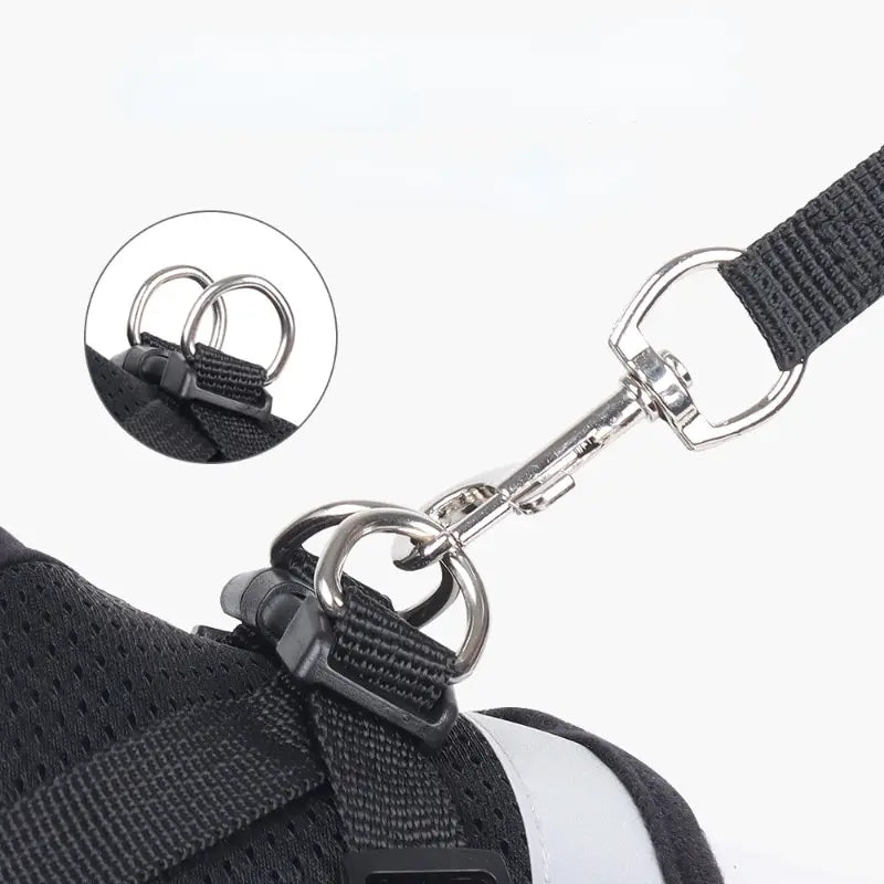 Pet Leash Undershirt Harnesses Mesh Breathable Adjustable Easy Control Reflective Undershirt Dog Harness Collar - My Store